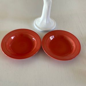 Vintage orange Fiestaware bowls